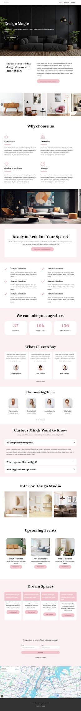 Interior design with care - CSS Template by Nicepage