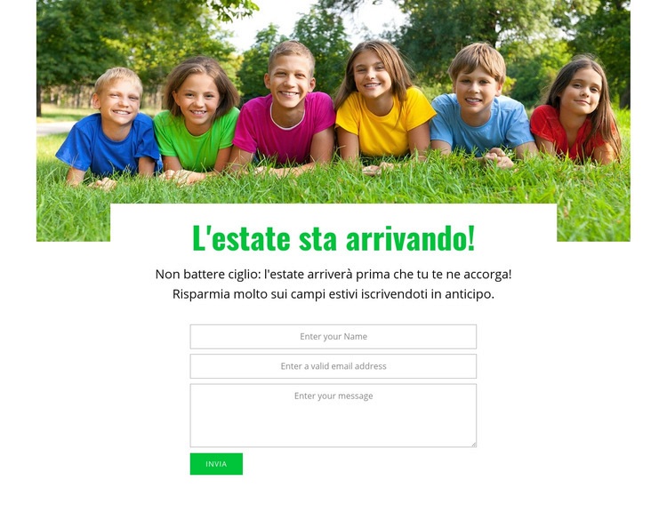 Esperienza di apprendimento dinamico Modelli di Website Builder