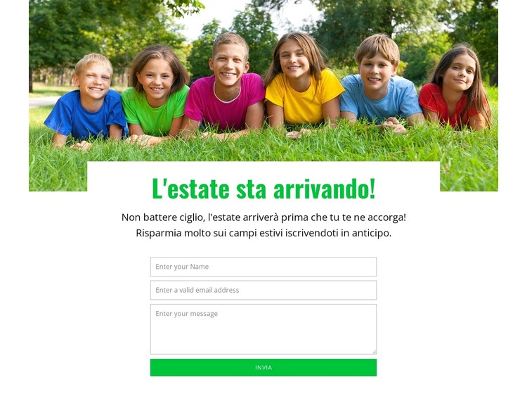 Esperienza di apprendimento dinamico Modello HTML