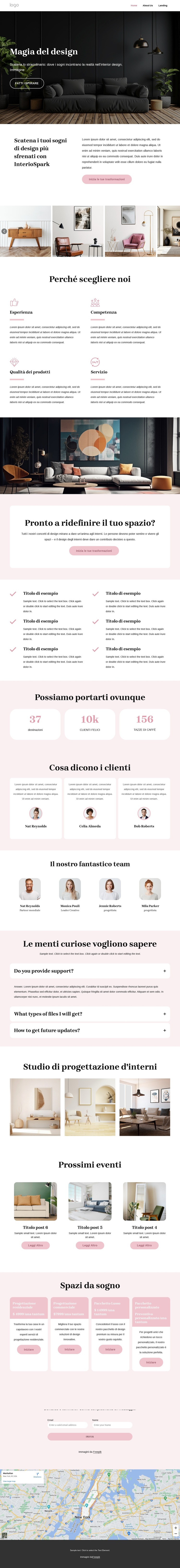 Concetti unici di interior design Tema WordPress