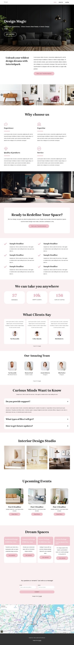 Comprehensive interior design - Template by Nicepage