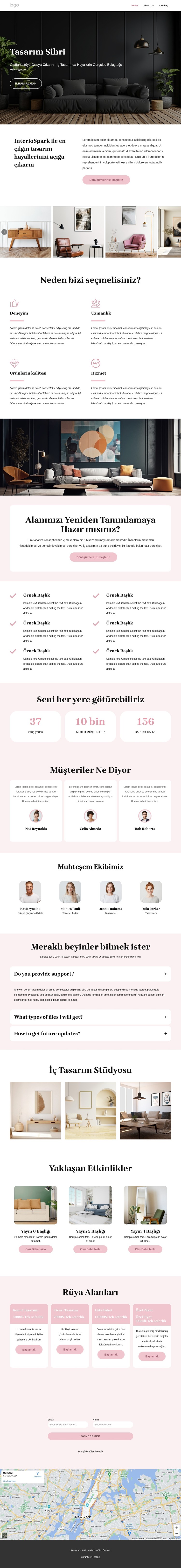 Benzersiz İç tasarım konseptleri CSS Şablonu