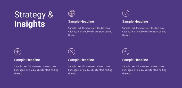 Business strategy and insights CSS Template