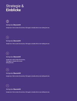 Geschäftsstrategie Und Einblicke - Kostenlose Website-Vorlage