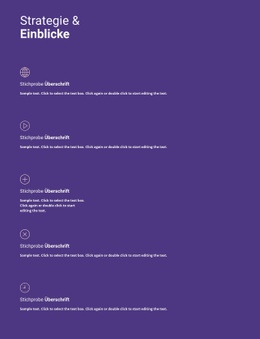 Geschäftsstrategie Und Einblicke – Kostenlos Herunterladbare HTML5-Vorlage