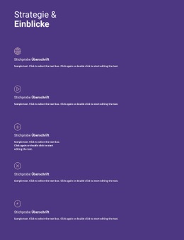 Geschäftsstrategie Und Einblicke - Schöne Zielseite