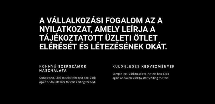 Címsor és két oszlop CSS sablon