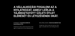 Címsor És Két Oszlop - Webhely HTML-Sablon Letöltéssel