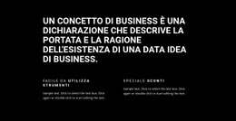 HTML5 Reattivo Per Intestazione E Due Colonne