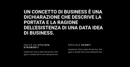 Intestazione E Due Colonne - Modello Di Pagina Di Destinazione