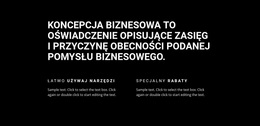 Nagłówek I Dwie Kolumny - Piękny Motyw WordPress