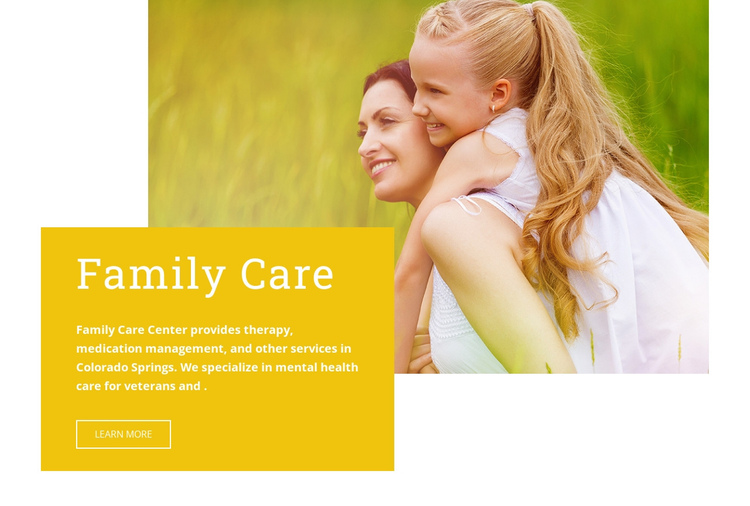 Health clinic for women One Page Template