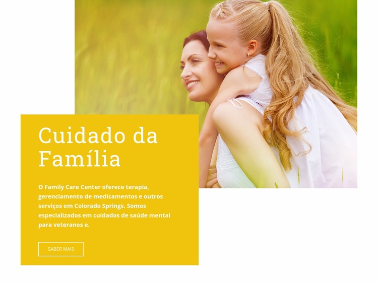 Clínica de saúde para mulheres Maquete do site