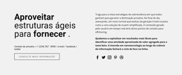 Título, Texto Em Duas Colunas - Modelo De Página HTML