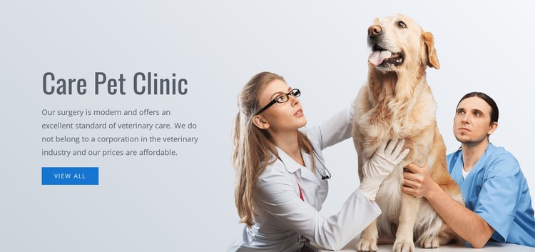 Pet care clinic  CSS Template