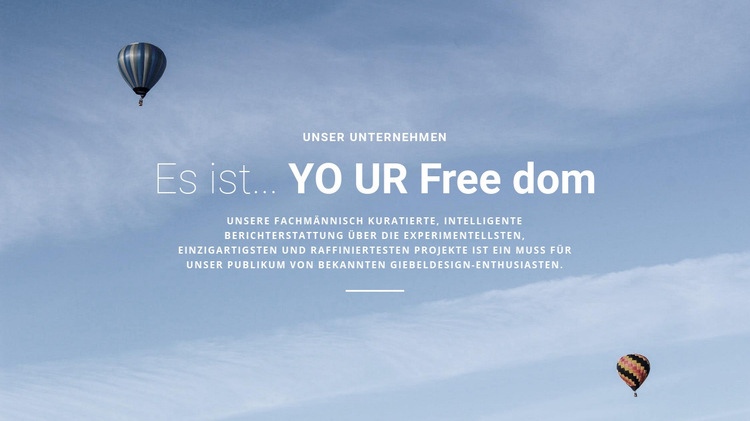 Ein Flug, der genau auf Sie zugeschnitten ist Website design