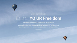 Ein Flug, Der Genau Auf Sie Zugeschnitten Ist – Website-Vorlage Herunterladen