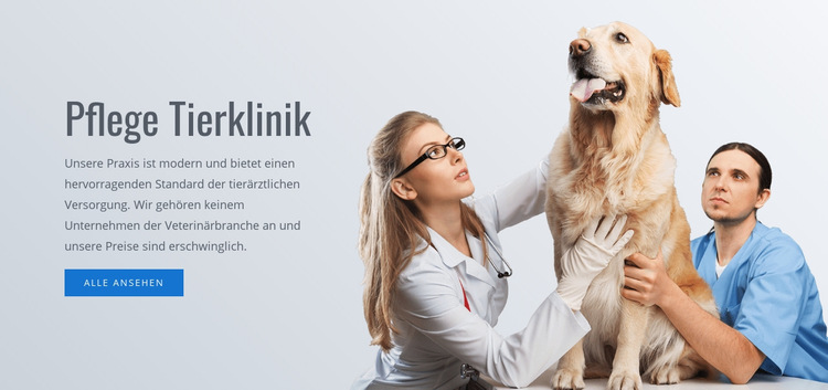 Tierklinik Website-Vorlage