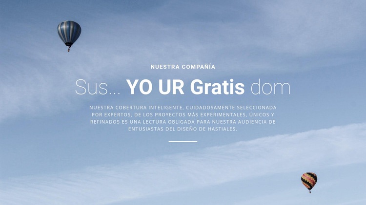 Un vuelo personalizado solo para ti Diseño de páginas web