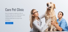 Clinique De Soins Pour Animaux - Conception De Site Web Simple