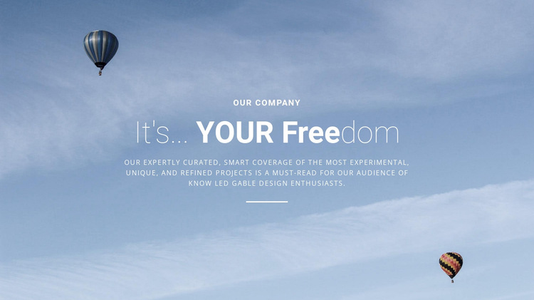 A flight customized just for you HTML5 Template
