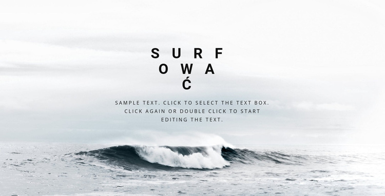 Zaawansowany kurs surfingu Motyw WordPress