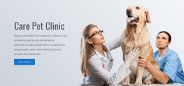 Clínica De Cuidados Para Animais De Estimação - Design De Site Fácil