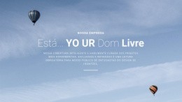 Um Voo Personalizado Só Para Você - Modelo HTML5 Profissional