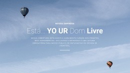 Um Voo Personalizado Só Para Você - Site Inicial