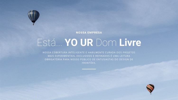 Um voo personalizado só para você Landing Page