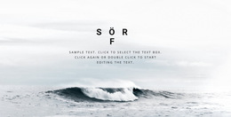 Gelişmiş Sörf Kursu - Açılış Sayfası