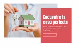 Encuentra Tu Hogar Perfecto - Hermosa Maqueta De Sitio Web