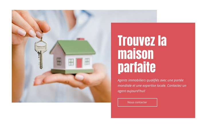 Trouvez votre maison parfaite Modèles de constructeur de sites Web