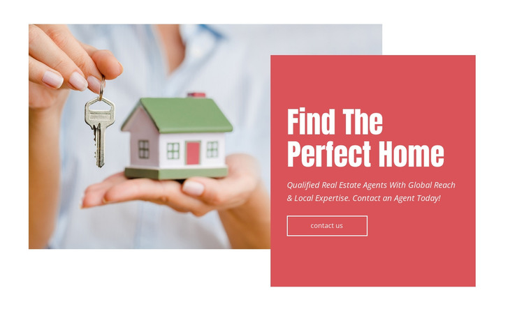 Find your perfect home HTML Template