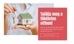 Találja Meg Tökéletes Otthonát Egyoldalas Webhely