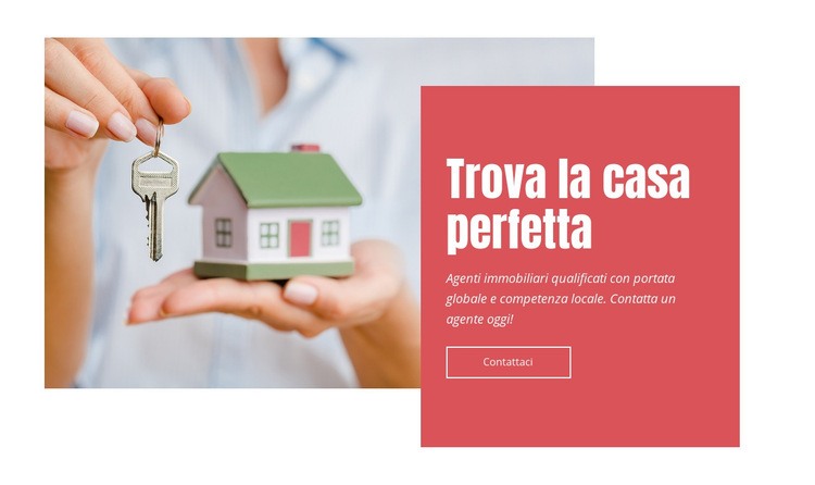 Trova la tua casa perfetta Costruttore di siti web HTML