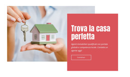 Trova La Tua Casa Perfetta - Modello Web HTML