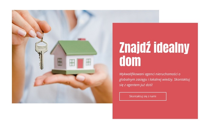 Znajdź swój idealny dom Projekt strony internetowej