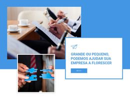 Ajudamos Sua Empresa A Florescer - Modelo De Página HTML