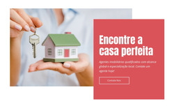 Encontre Sua Casa Perfeita - Modelo De Página HTML