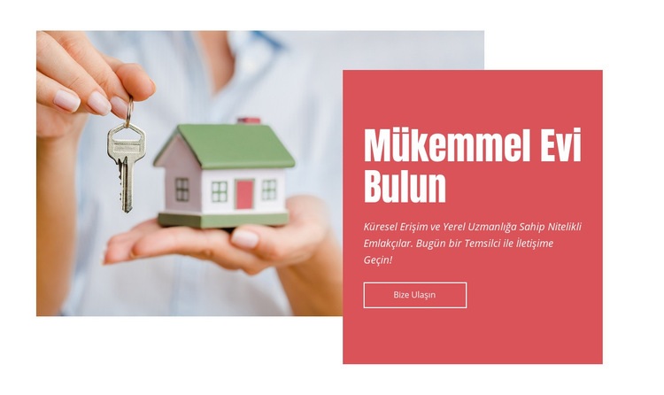 Mükemmel evinizi bulun Açılış sayfası