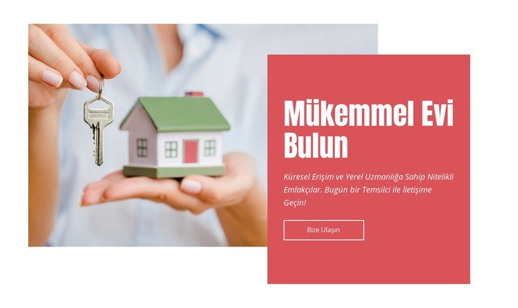 Mükemmel evinizi bulun Web sitesi tasarımı