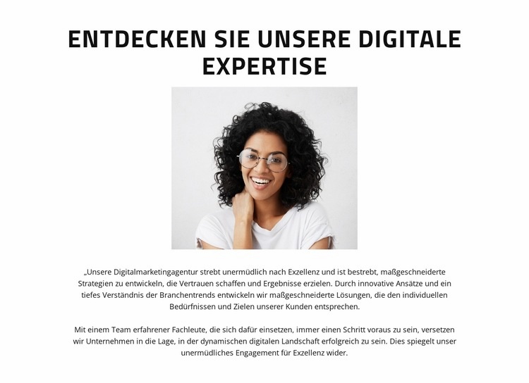 Ein Erbe der Digitalisierung Eine Seitenvorlage