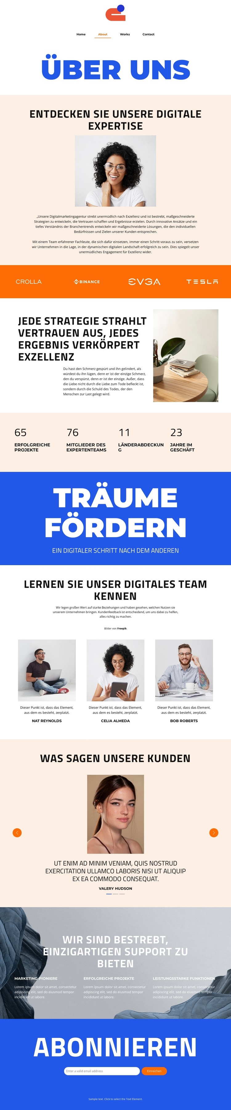 Ein digitaler Schritt nach dem anderen HTML-Vorlage