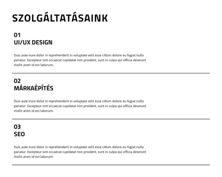 Fedezze fel digitális szakértelmünket CSS sablon