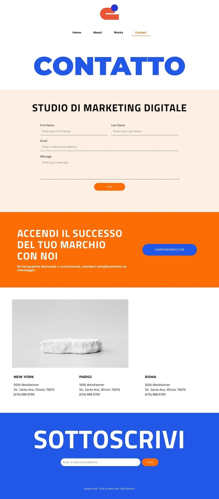 Eccellenza e Innovazione Costruttore di siti web HTML