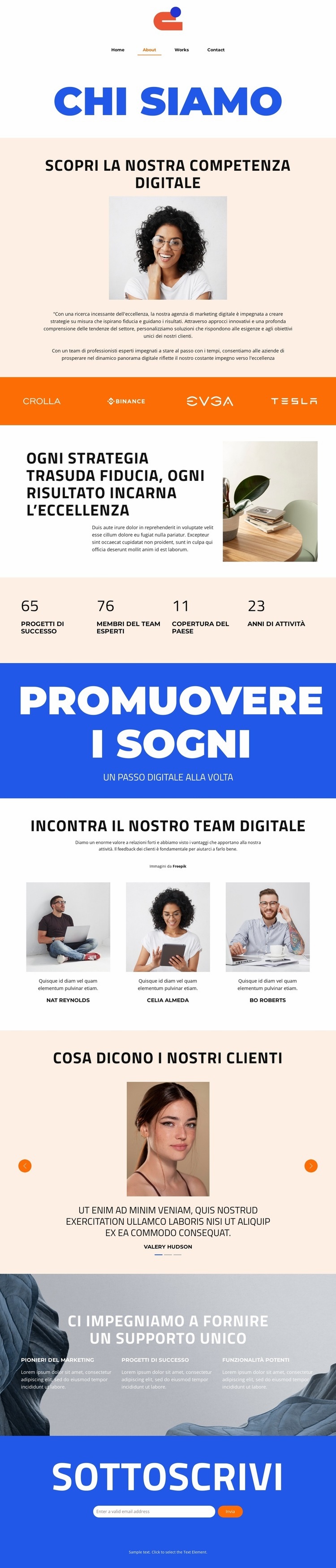 Un passo digitale alla volta Modelli di Website Builder