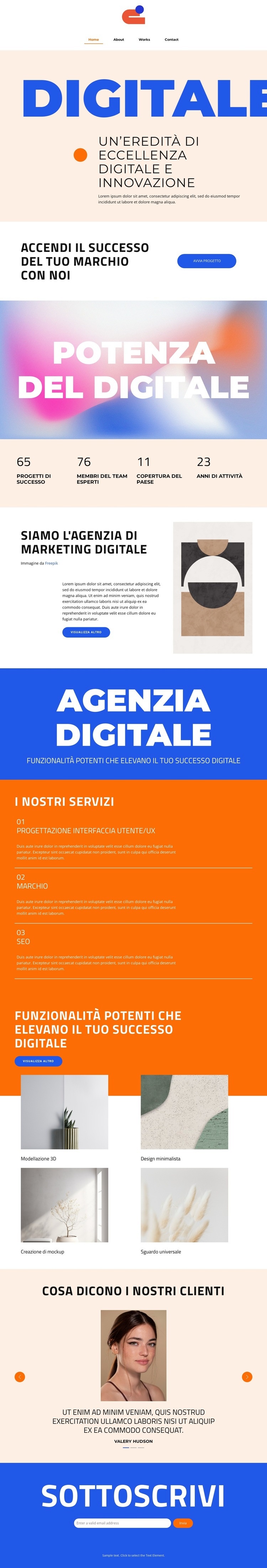 Potenziare i sogni Progettazione di siti web