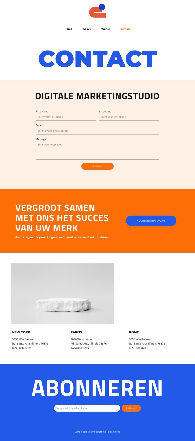 Excellentie en innovatie CSS-sjabloon