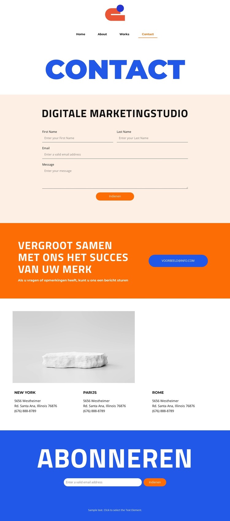 Excellentie en innovatie HTML-sjabloon